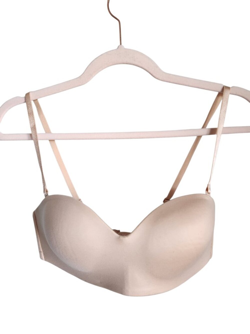 Wacoal Bra 34B Nude Beige Women's Staying Power Wire Free Strapless Wireless